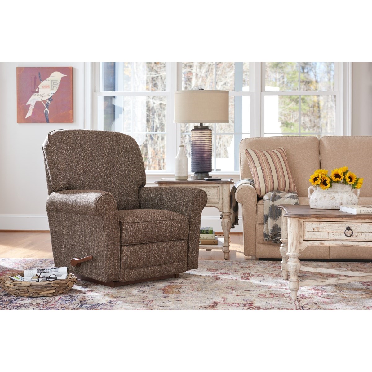 La Z Boy Addison Transitional Wall Saver Recliner SuperStore Recliner Wall Recliner